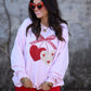 *SALE* RTS Faux Crochet Cherry Hearts Sweatshirt