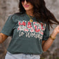 Made To Worship Floral Yarn Tee