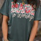 Made To Worship Floral Yarn Tee