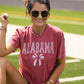 Alabama Gingham Bow Tee
