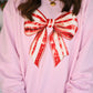Candy Cane Bow Sweatshirt