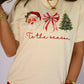 Tis The Season Santa Bow Tree Tee/Long Sleeve