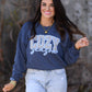 Cozy Season Faux Yarn Leopard Sweatshirt