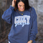 Cozy Season Faux Yarn Leopard Sweatshirt