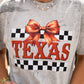 Texas Checkered Bow Tee