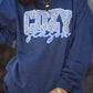 Cozy Season Faux Yarn Leopard Sweatshirt