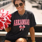 Arkansas Gingham Bow Tee