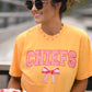 Chiefs Gingham Bow Tee
