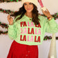 FA LA LA Faux Sequins Sweatshirts/Tee