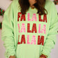 FA LA LA Faux Sequins Sweatshirts/Tee