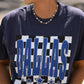 Dallas Checkered Stars Tee
