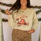 Santa Flying Over Barn Sweatshirt