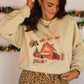 Santa Flying Over Barn Sweatshirt