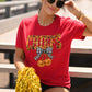 Chiefs Cherries Faux Sequins Tee