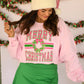 Merry Christmas Varsity Wreath Sweatshirt