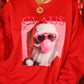 Santa Claus Bubblegum Poster Sweatshirt