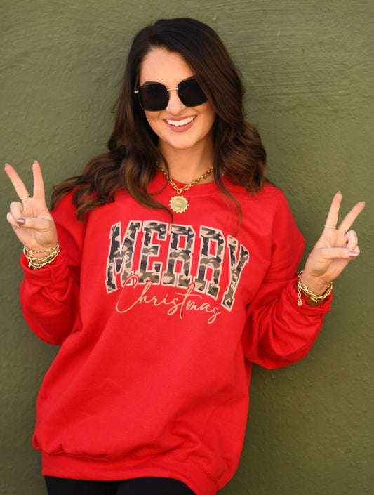 Merry Christmas Camo Tee / Sweatshirt