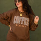 Coffee Weather Leopard Sweatshirt