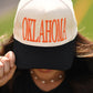 Orange And Black Oklahoma Two Tone Hat