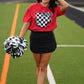 OH Checkered State Bow Tee
