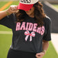 Raiders Gingham Bow Tee
