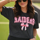 Raiders Gingham Bow Tee