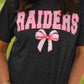 Raiders Gingham Bow Tee
