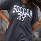 Faux Yarn Bow Soccer Tee