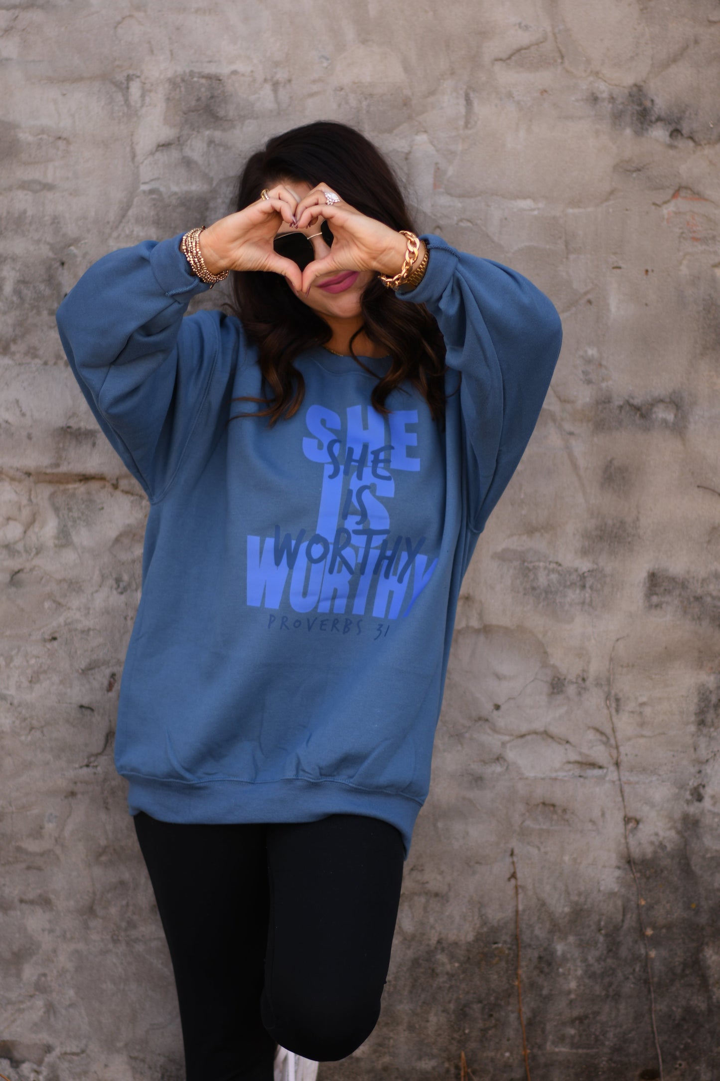 She Is Worthy Sweatshirt