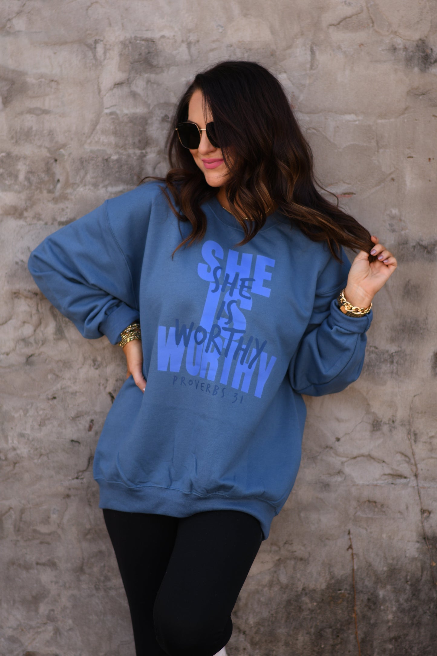 She Is Worthy Sweatshirt