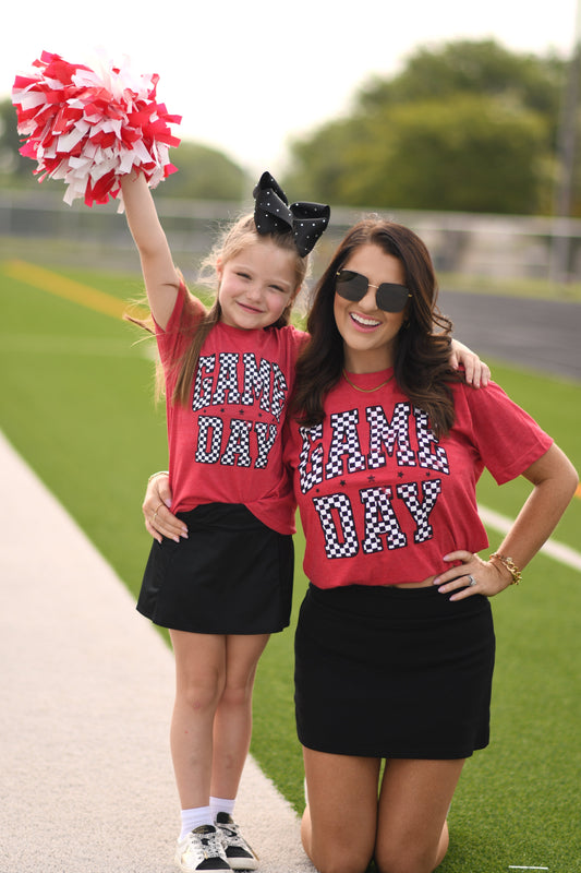 *SALE* RTS Red Checkered Game Day Tee
