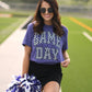 RTS Purple Checkered Game Day Tee