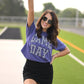 RTS Purple Checkered Game Day Tee