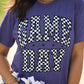 RTS Purple Checkered Game Day Tee