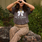 She Is Worthy White Bow Tee