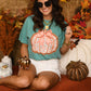 Lace Floral Pumpkin Tee