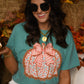Lace Floral Pumpkin Tee