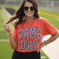 *SALE* RTS Orange Checkered Game Day Tee