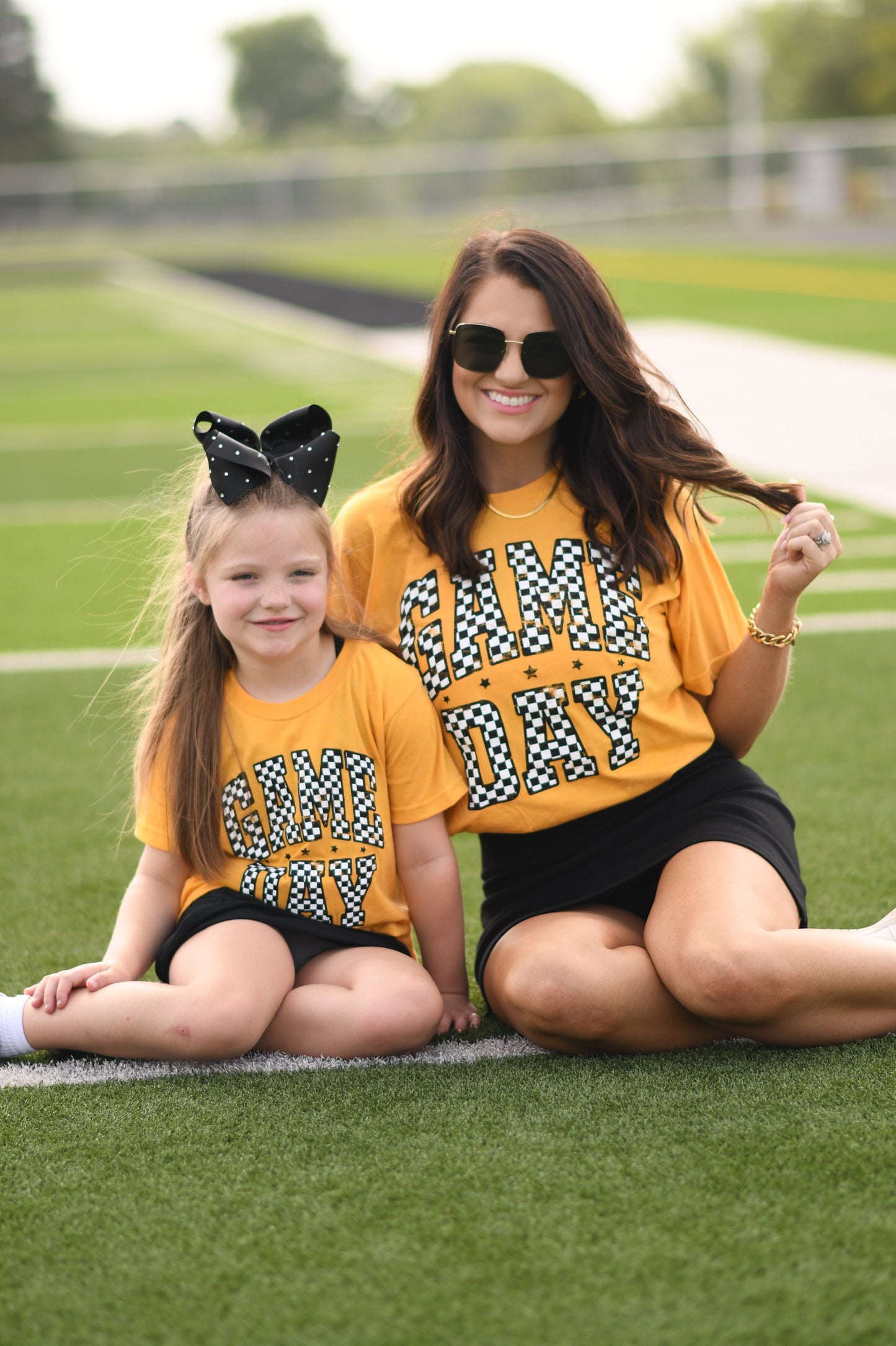 *SALE* RTS Gold Checkered Game Day Tee