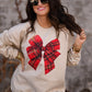 Plaid Christmas Bow Sweatshirt / Tee