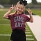 *SALE* RTS Maroon Checkered Game Day Tee