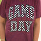 *SALE* RTS Maroon Checkered Game Day Tee