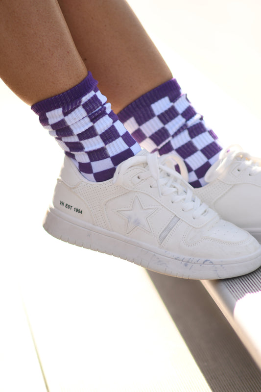 *SALE* *RTS* PURPLE GAME DAY SOCKS