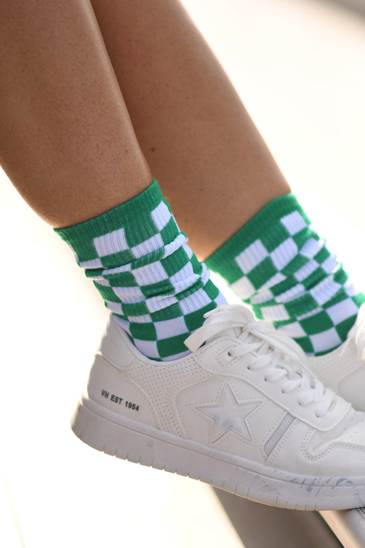 *SALE* *RTS* GREEN GAME DAY SOCKS