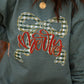 Merry Plaid Bow Tee / Sweatshirt