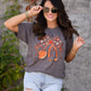 Fall Floral Stethoscope Tee