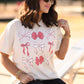 Red Baseball Bows Tee