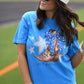 Go Big Blue Boots Tee