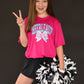 Cheerleader Bow Dri Fit Tee