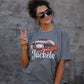 Custom Faux Glitter Football Tee